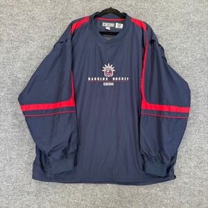 New York‎ Rangers CCM Windbreaker Pullover Mens XXL Lady Liberty Hockey Vintage